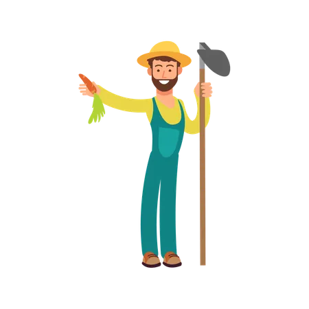 Male Agriculturalist  Illustration