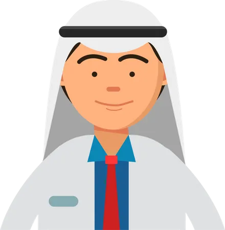 Male arabic nurse  Illustration