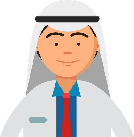 Male arabic nurse  Illustration