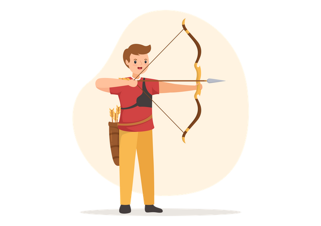 Male Archery  イラスト