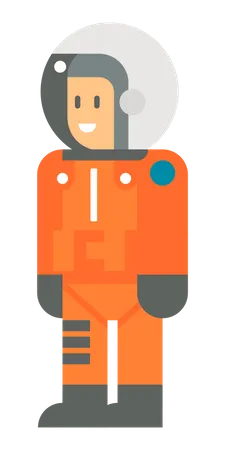 Male astronaut  Illustration