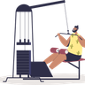 illustrations for chest workout