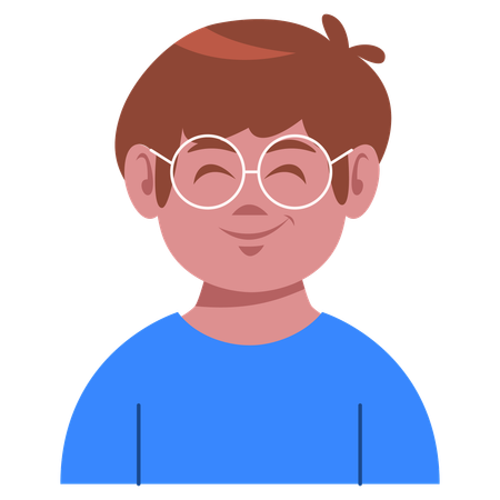 Male Avatar wearing glasses  Illustration