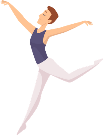 Male ballet dancers  Illustration