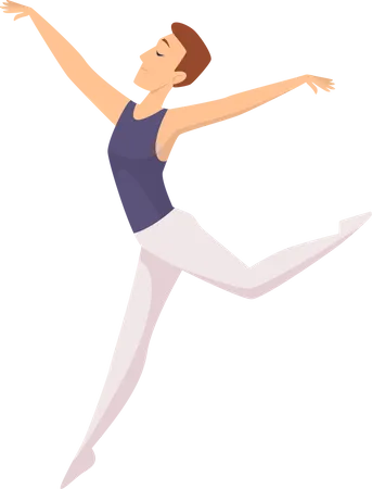 Male ballet dancers  Illustration