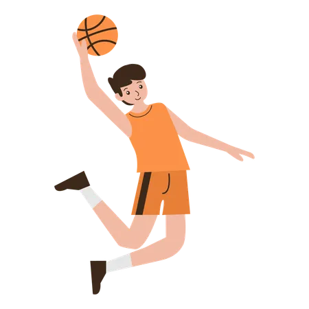 Male Basketball Player  Illustration