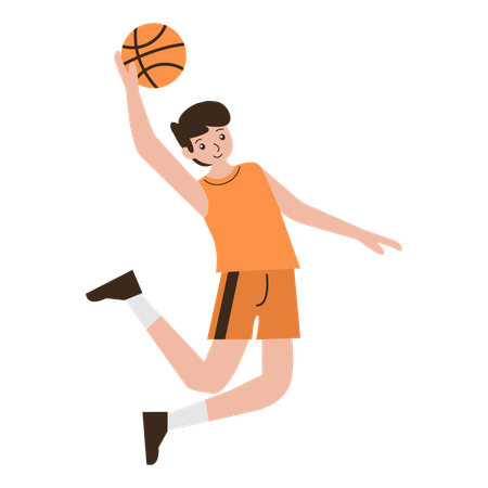 Male Basketball Player  Illustration