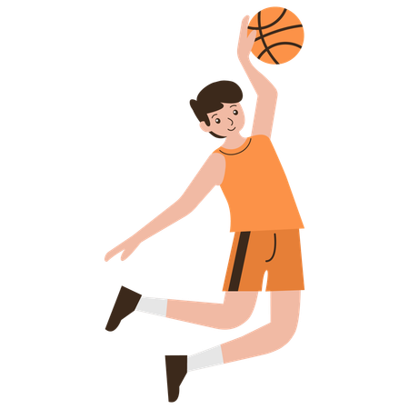 Male Basketball Player  Illustration