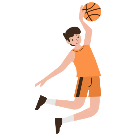 Male Basketball Player  Illustration