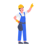 worker costume illustration