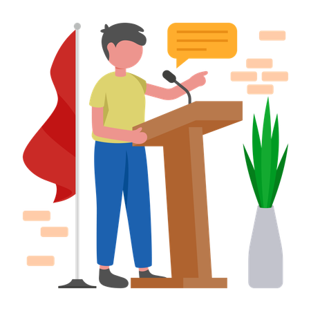 Male Candidate  Illustration
