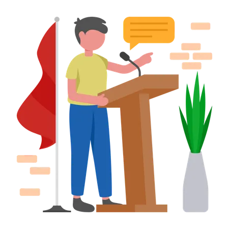 Male Candidate  Illustration