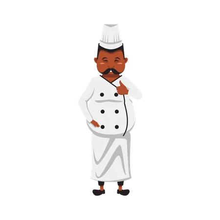 Male Chef  Illustration