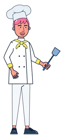 Male chef Illustration