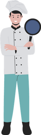 Male chef  Illustration