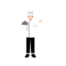 cooking person illustration free download