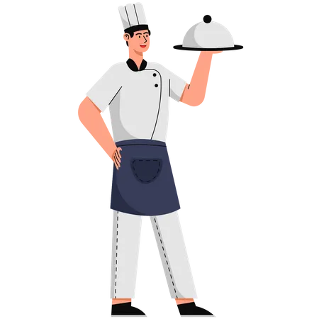 Male Chef  Illustration