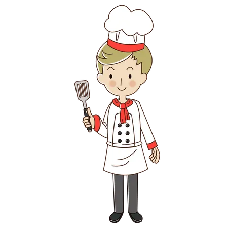 Male chef  Illustration