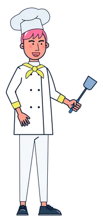 Male chef  Illustration