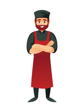 Male chef  Illustration