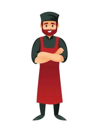 Male chef  Illustration