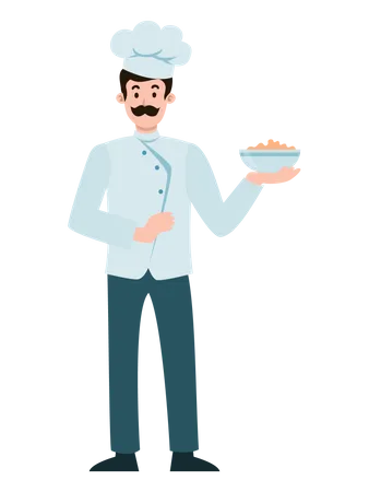 Male chef  Illustration