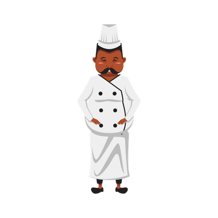 Male Chef  Illustration