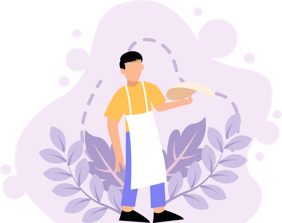 Male chef  Illustration