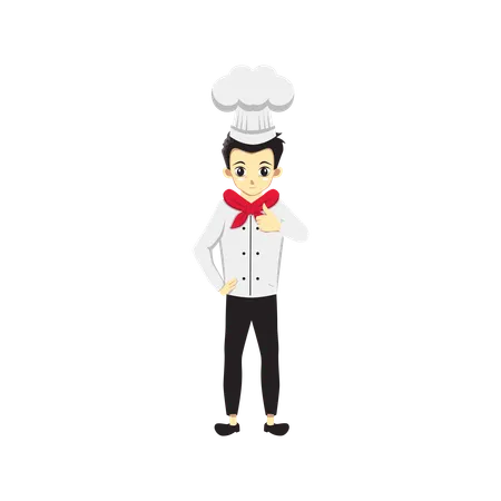 Italian Chef Boy Vector Illustration Design Illustration