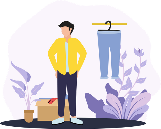 Male Clothes designer  Illustration