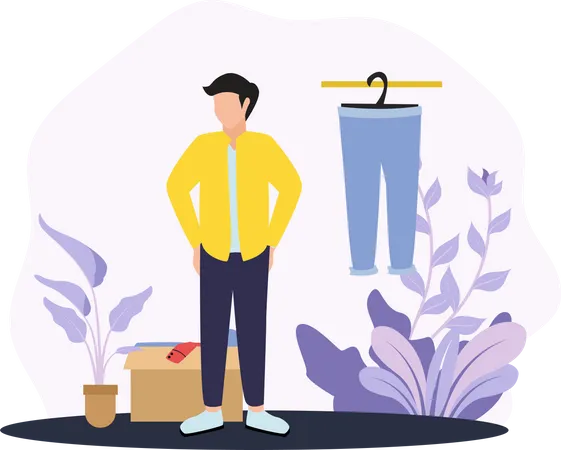 Male Clothes designer  Illustration