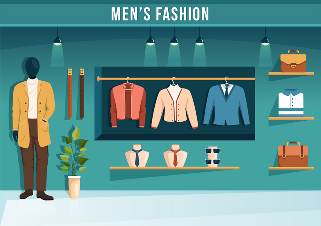 Male Clothes Shop  イラスト