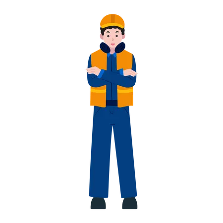 Male Construction Engineer  Illustration