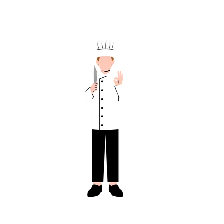 Male cook Illustration