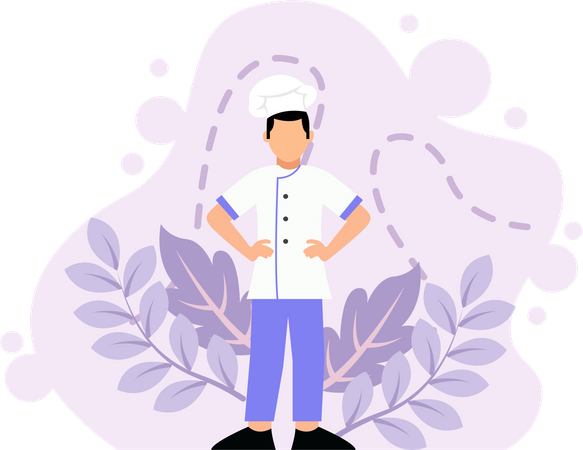 Male cook  Illustration