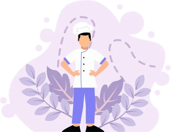 Male cook  Illustration