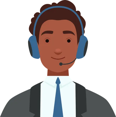 Male customer care executive  Illustration