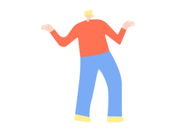 Male dancer  Illustration