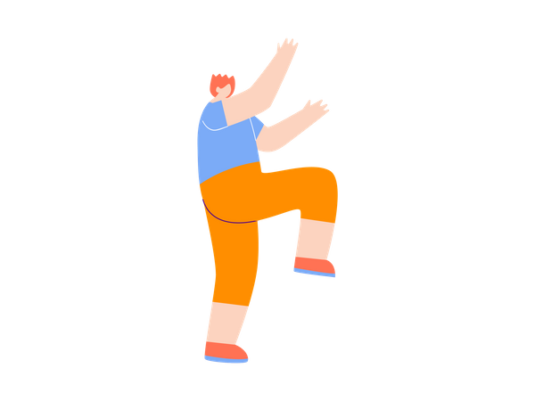 Male dancer  Illustration