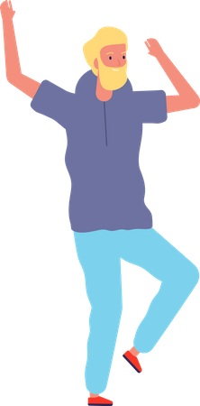 Male dancer Illustration