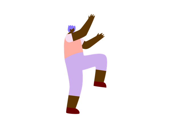 Male dancer  Illustration