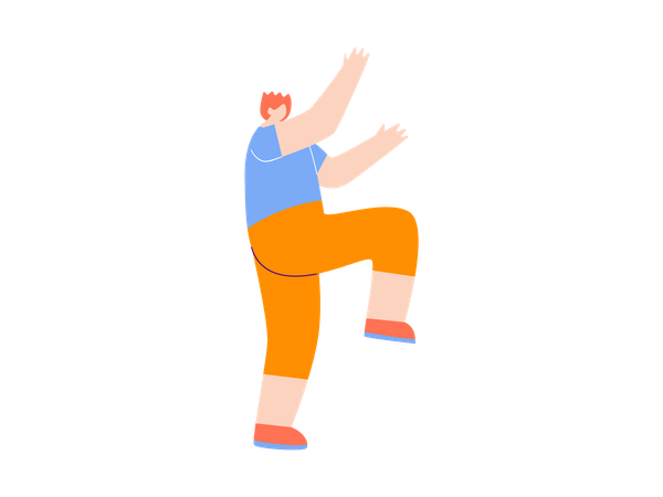 Male dancer  Illustration