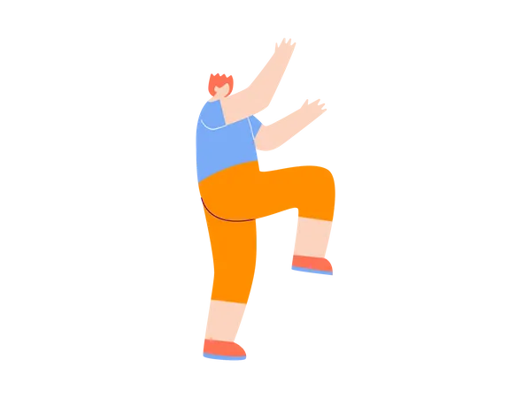 Male dancer  Illustration