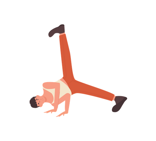 Male dancer  Illustration