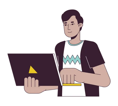 Male developer  Illustration