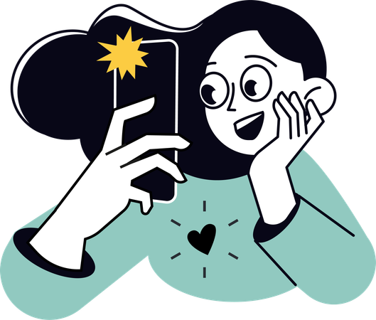 Male Developer using Mobile  Illustration