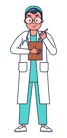 Male doctor  Illustration