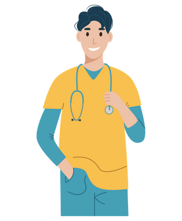 Male Doctor Illustration