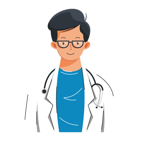 Male Doctor  Illustration