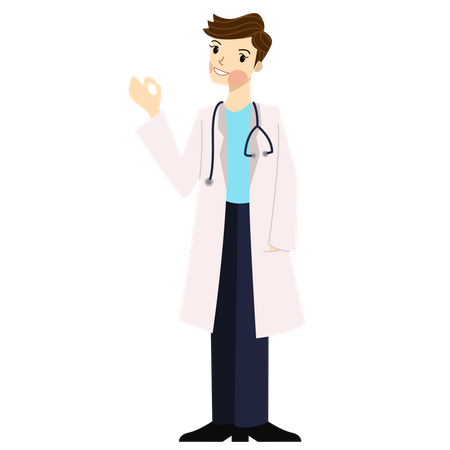 Male Doctor  Illustration